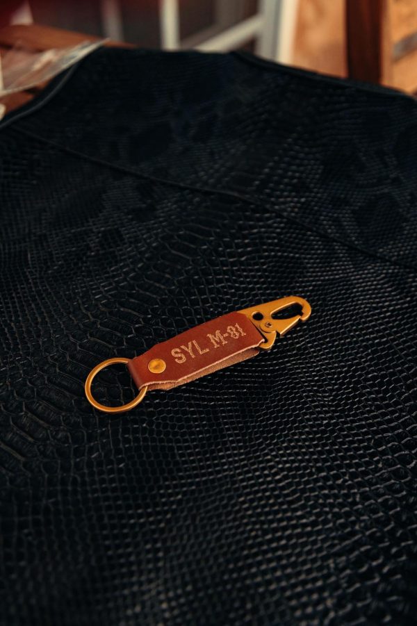 Support Leather keyring